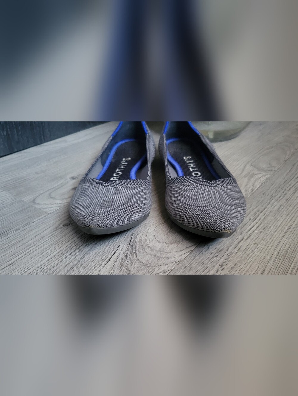 Rothy's The Point Cloud Gray Birdseye Flats, Women's US 7 EU 37.5 - Picture 5 of 16